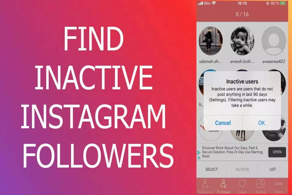 How to Find Inactive Followers on Instagram?