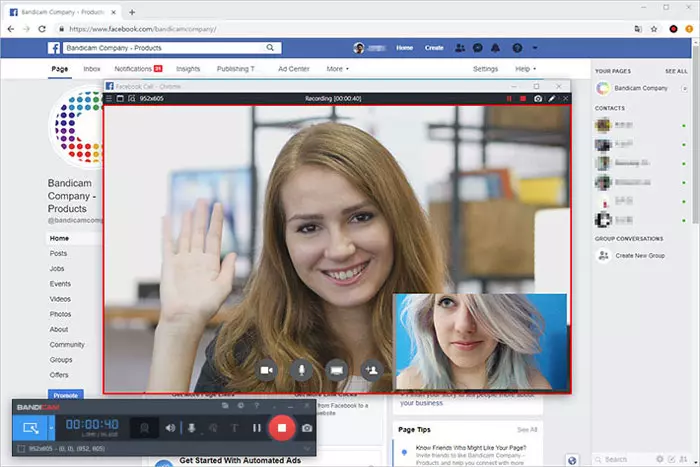 Recording Facebook Live and Video Calls on Windows