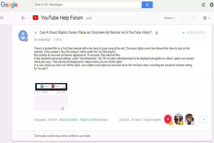 discuess in youtube