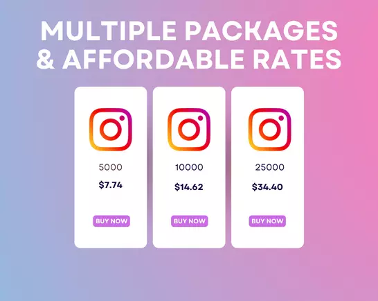 Multiple packages & affordable rates