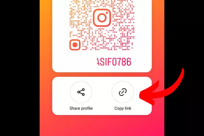 Scan a QR code on Instagram