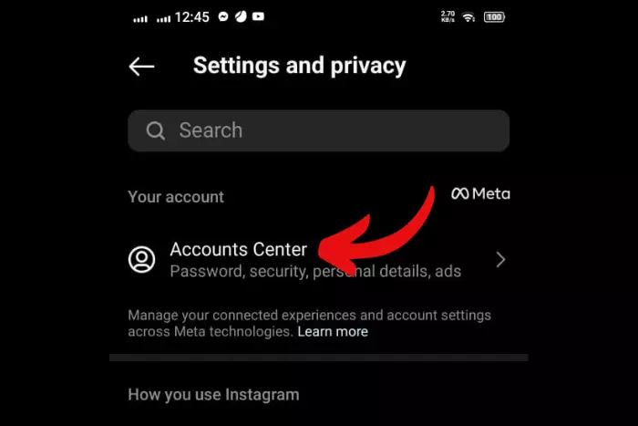 how to disconnect facebook from instagram