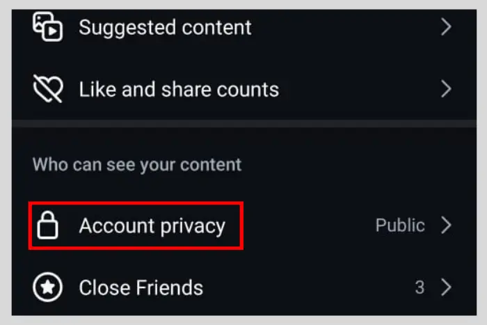 Hide Followers On Instagram on desktop