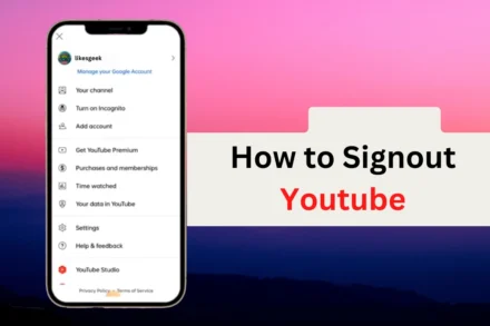SIGNOUT YOUTUBE