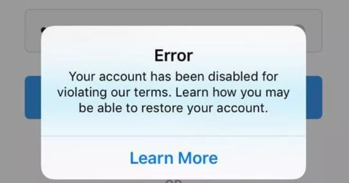 Your Account Has Been Closed