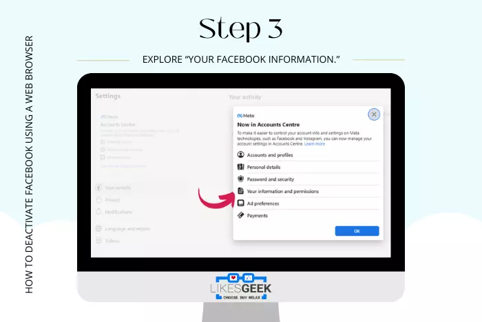 Step 3: Explore Your Facebook Information