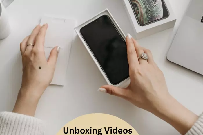 unboxing videos on YouTube