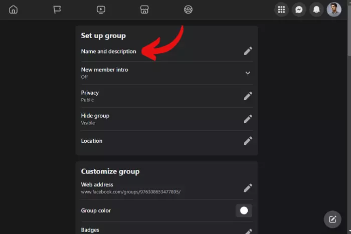 Change Group Name on Facebook Through Browser