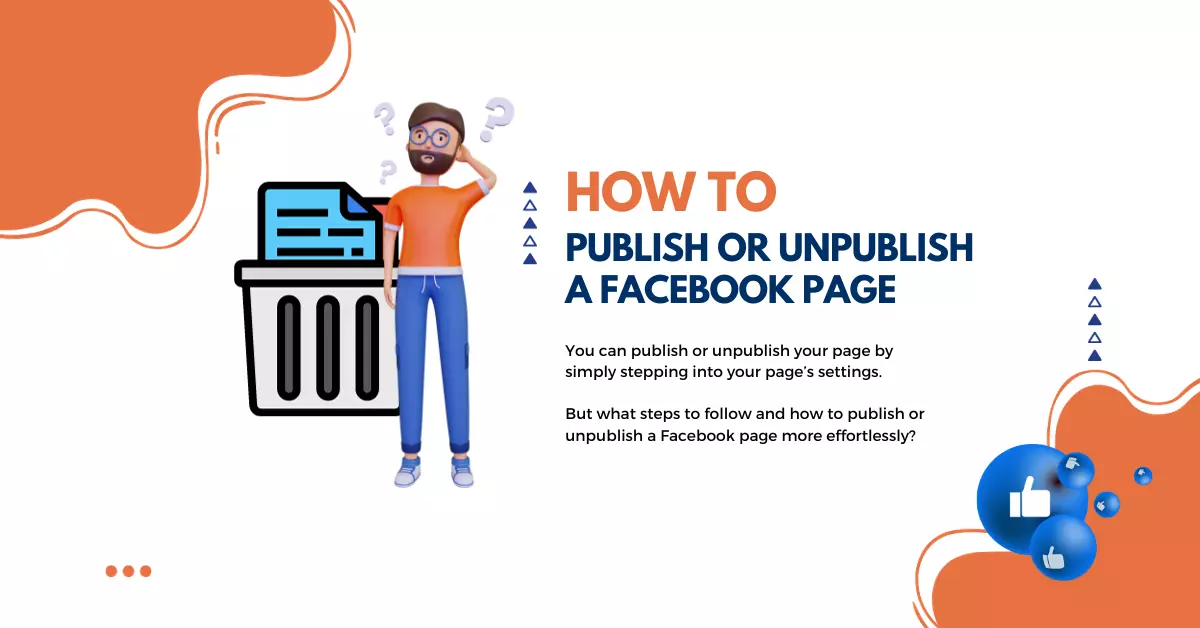 How to unpublish a Facebook page