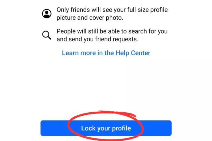 Lock Your Facebook Profile Using a Mobile Phone
