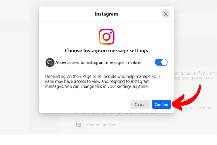 cross post from facebook to instagram