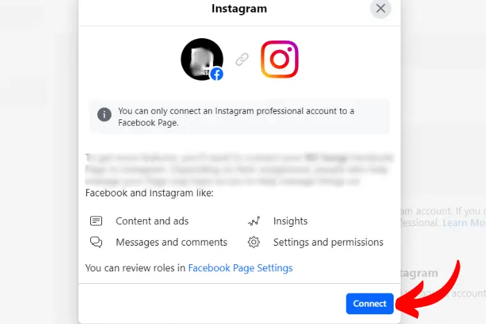 How do I link Facebook posts to Instagram? 