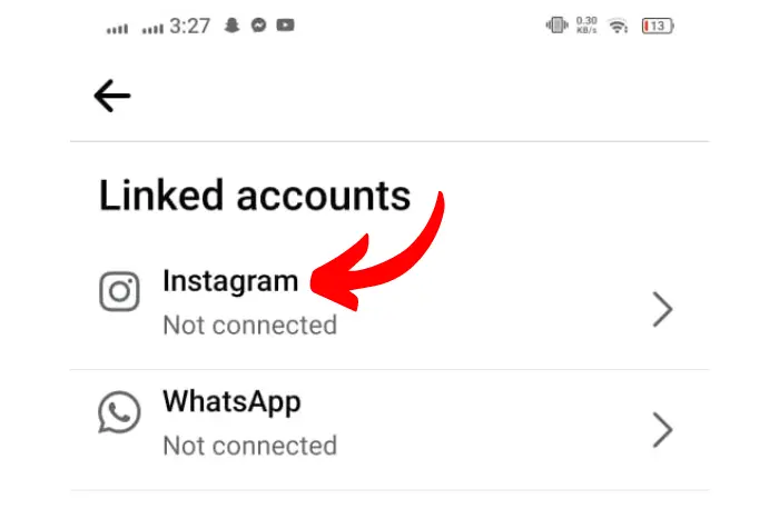 How do I link my Facebook to Instagram on Android? 