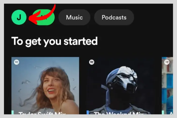 turn on the private session option on spotify