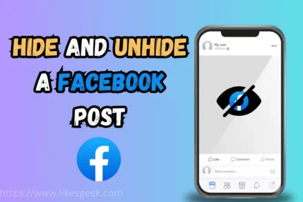 Hide and Unhide a Facebook Post