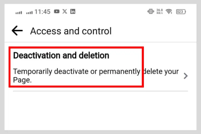 facebook account how to delete
