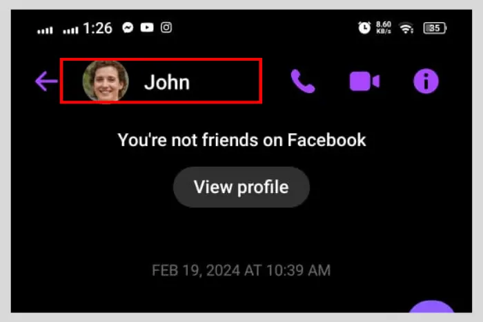 How to block someone on messenger on android