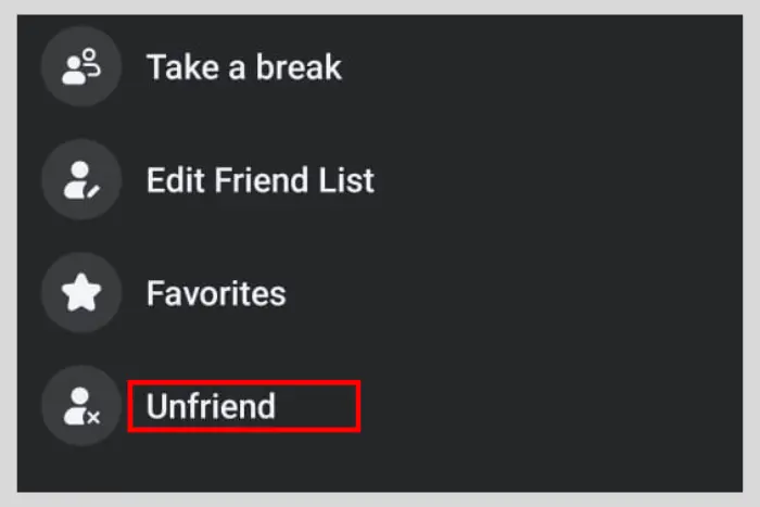 Not friends on Facebook but connected on Messenger